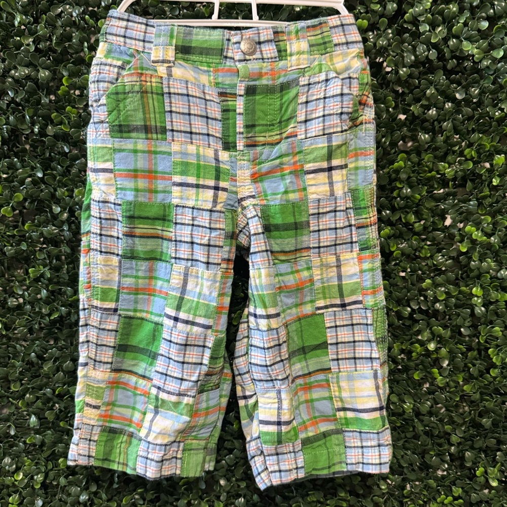 🔥5/$25🔥 GAP 12-18MOS BOY BABY/TODDLER LARGE PLAID PREPPY PANTS